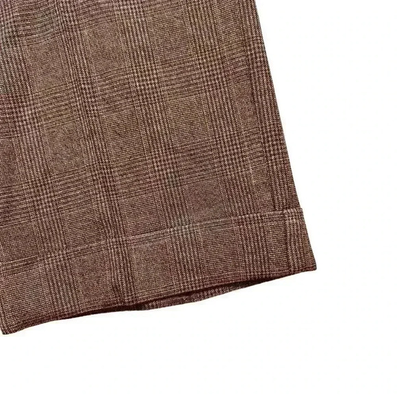 Chico’s Wide Leg Sinle Button Dress Pants Plaid Size 1 - Picture 4 of 6